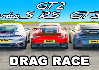 (VIDEO) - Porsche 911 GT2 RS vs Turbo S vs GT3 - DRAG RACE