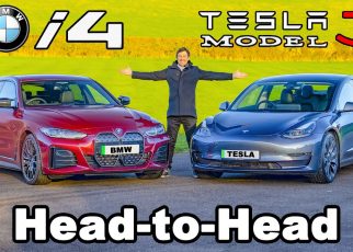 BMW i4 vs. Tesla Model 3: first collision in the real world