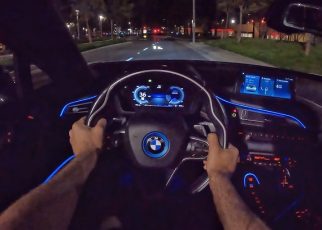 2019 BMW i8 Roadster POV Night Drive (3D Audio)(ASMR)