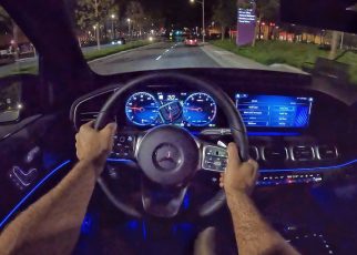 2022 Mercedes-Benz GLE 450 POV Night Drive (3D Audio)(ASMR)